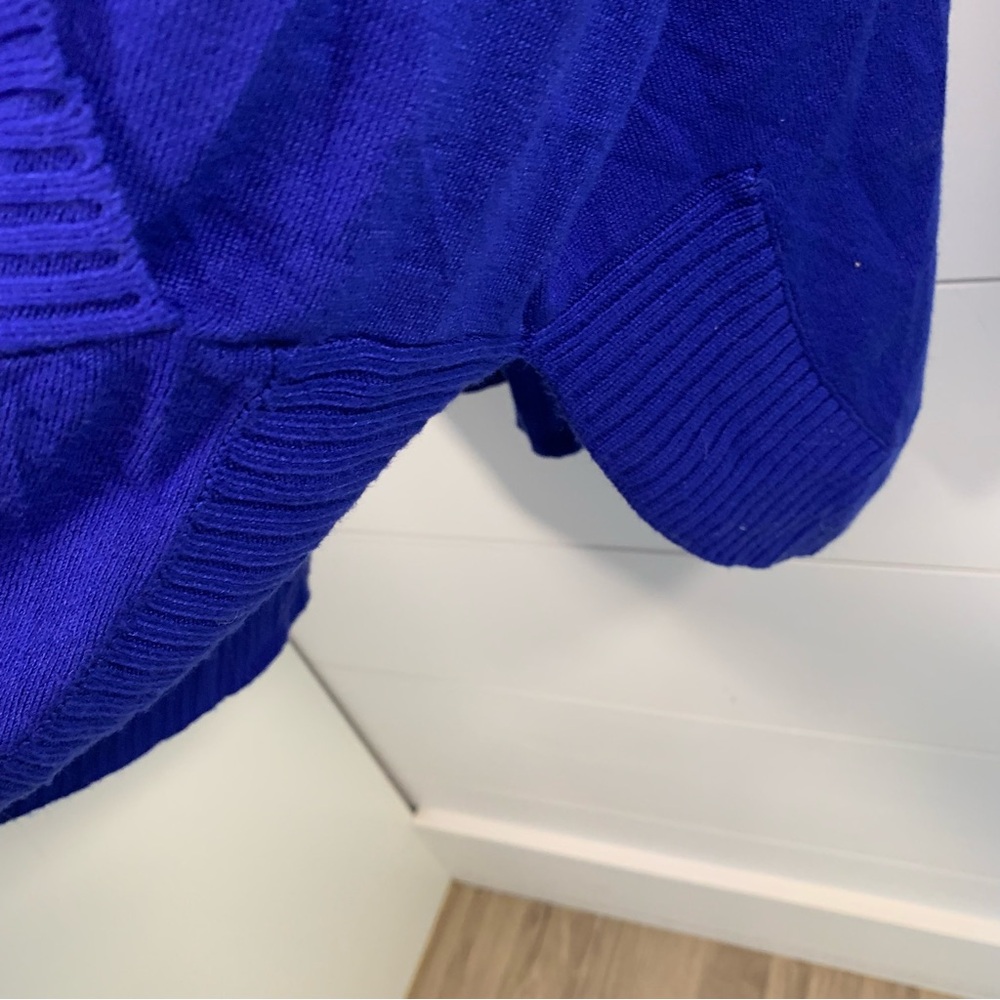 NWT Cyrus Lightweight Sweater Women Sz 3XL Royal Blue‎ Pockets Rounded Hem - Picture 6 of 14